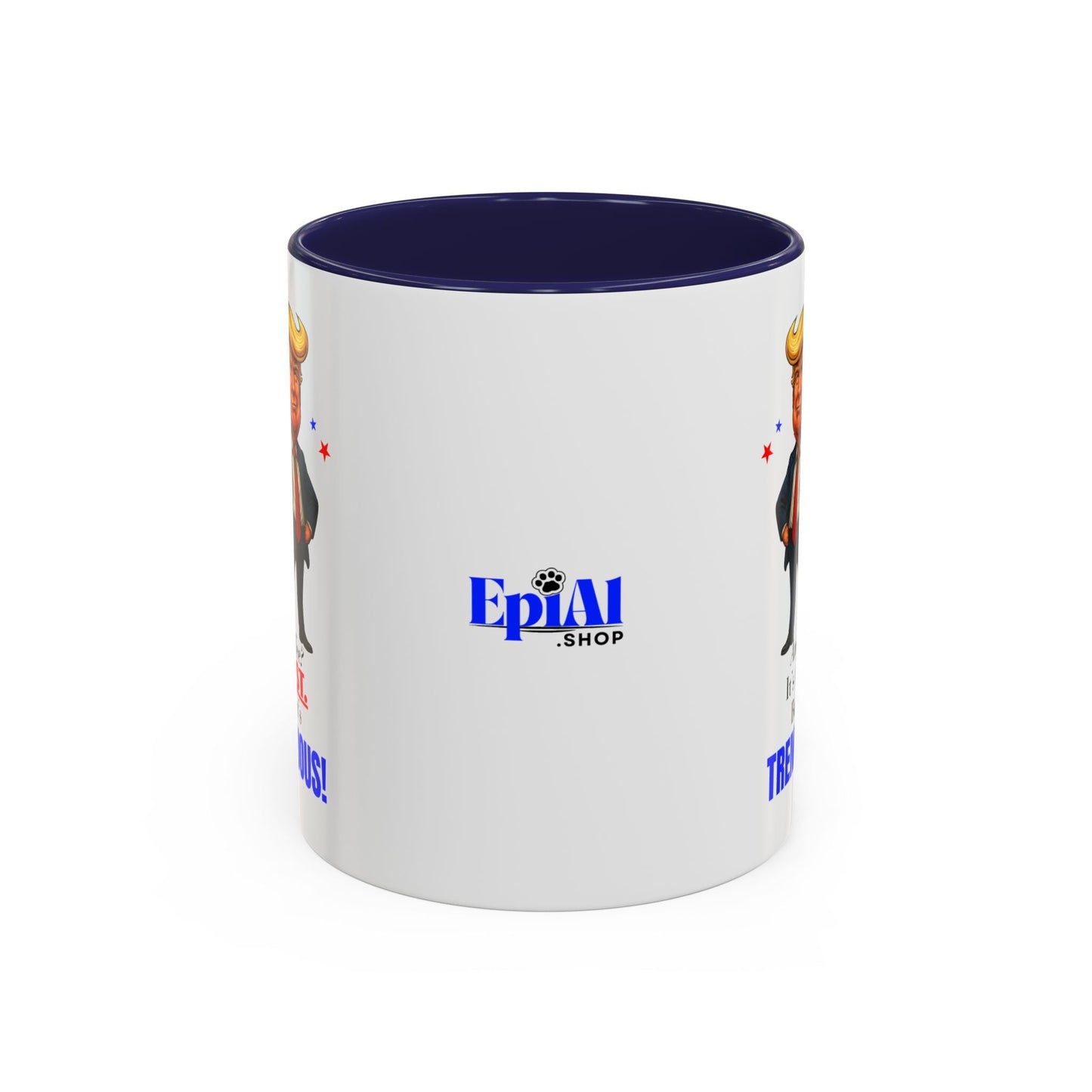 Taza de café de acento vibrante