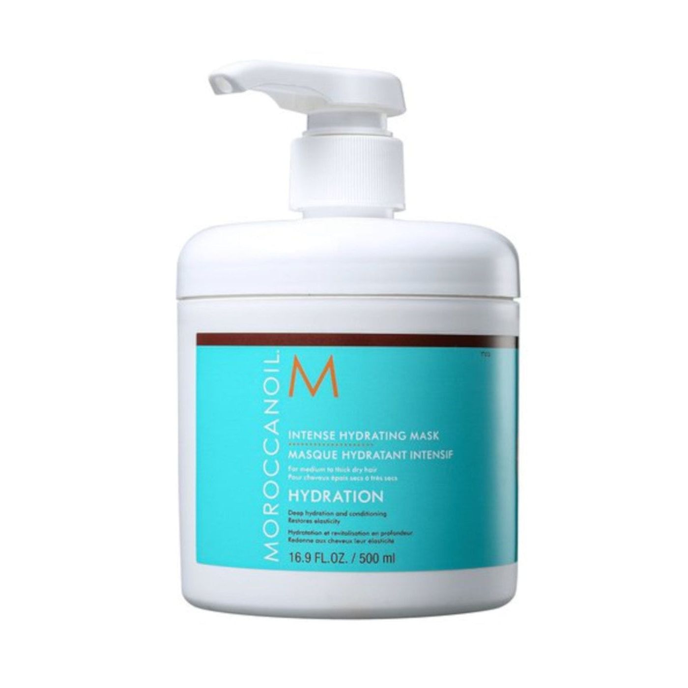 Masque hydratant intense Moroccanoil, 500 mL avec pompe