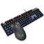 Suspended keycaps with real mechanical feel illuminated RGB keyboard and mouse game 104 keyboard and mouse wired set - Korvel