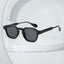 Lunettes de soleil classiques en acide propionique avec épingle de protection solaire
