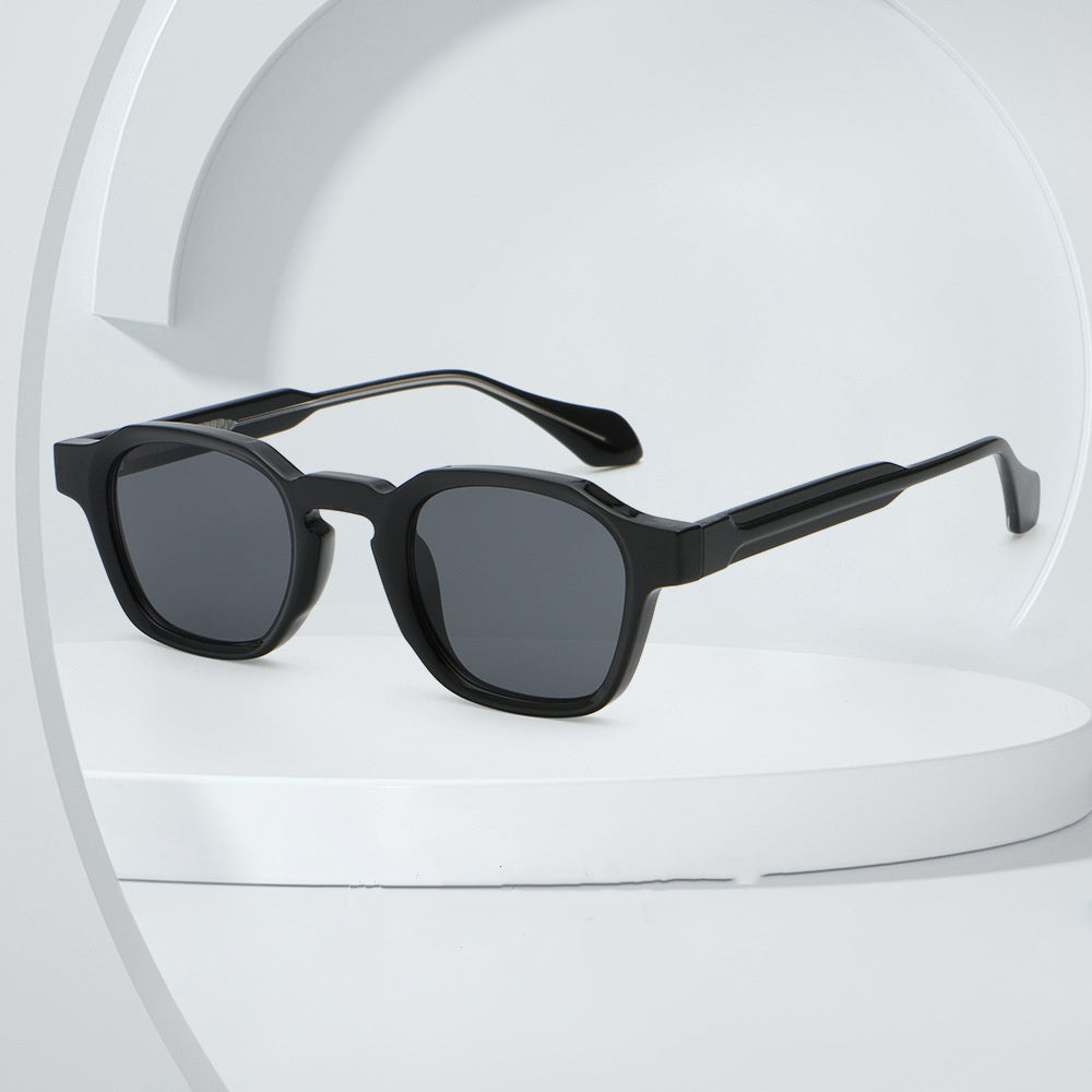 Lunettes de soleil classiques en acide propionique avec épingle de protection solaire
