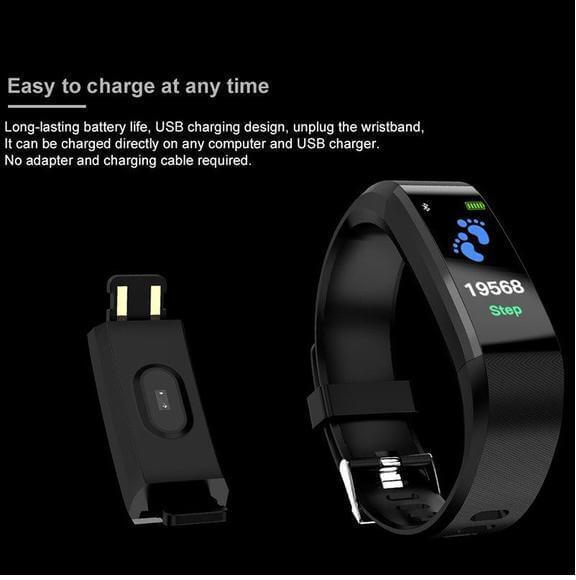 Advanced Smart Fitness Bracelet with Heart Rate Monitoring - Korvel