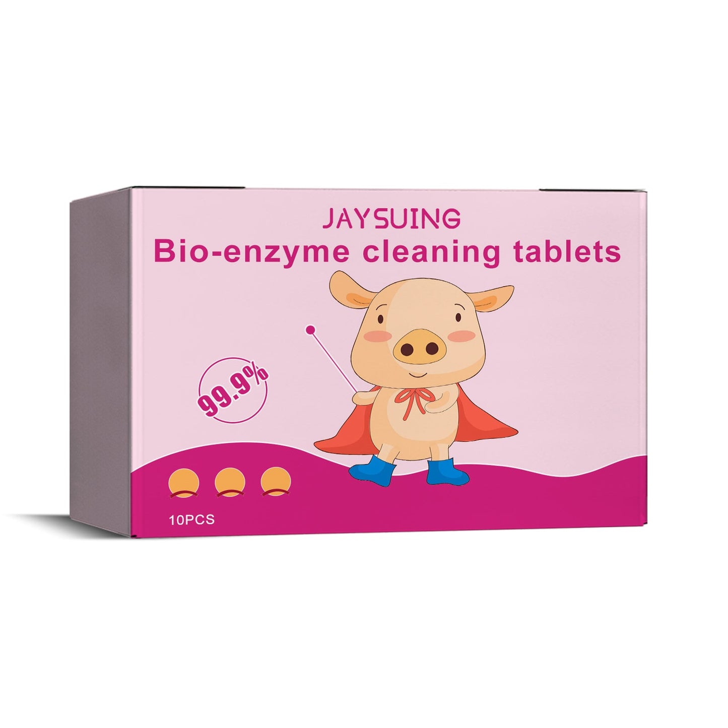 Bioenzyme Explosion Salt Effervescent Tablets, Cleaning Clothing Yellow Stubborn Stains Coffee Stains Cleaning Tablets - Korvel
