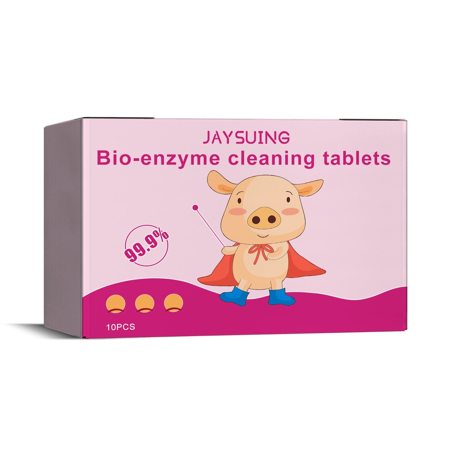 Bioenzyme Explosion Salt Effervescent Tablets, Cleaning Clothing Yellow Stubborn Stains Coffee Stains Cleaning Tablets - Korvel