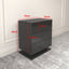 Nightstand with 3 Storage Drawers,Led Lights, End Table for Bedroom Furniture - Korvel