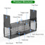 32in 2-Door Live Animal Cage Trap for Small Animals