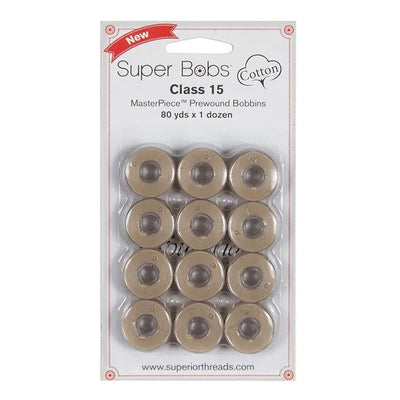 Bobines préenroulées en coton Super Bobs #153 Parchment - Pack de 12