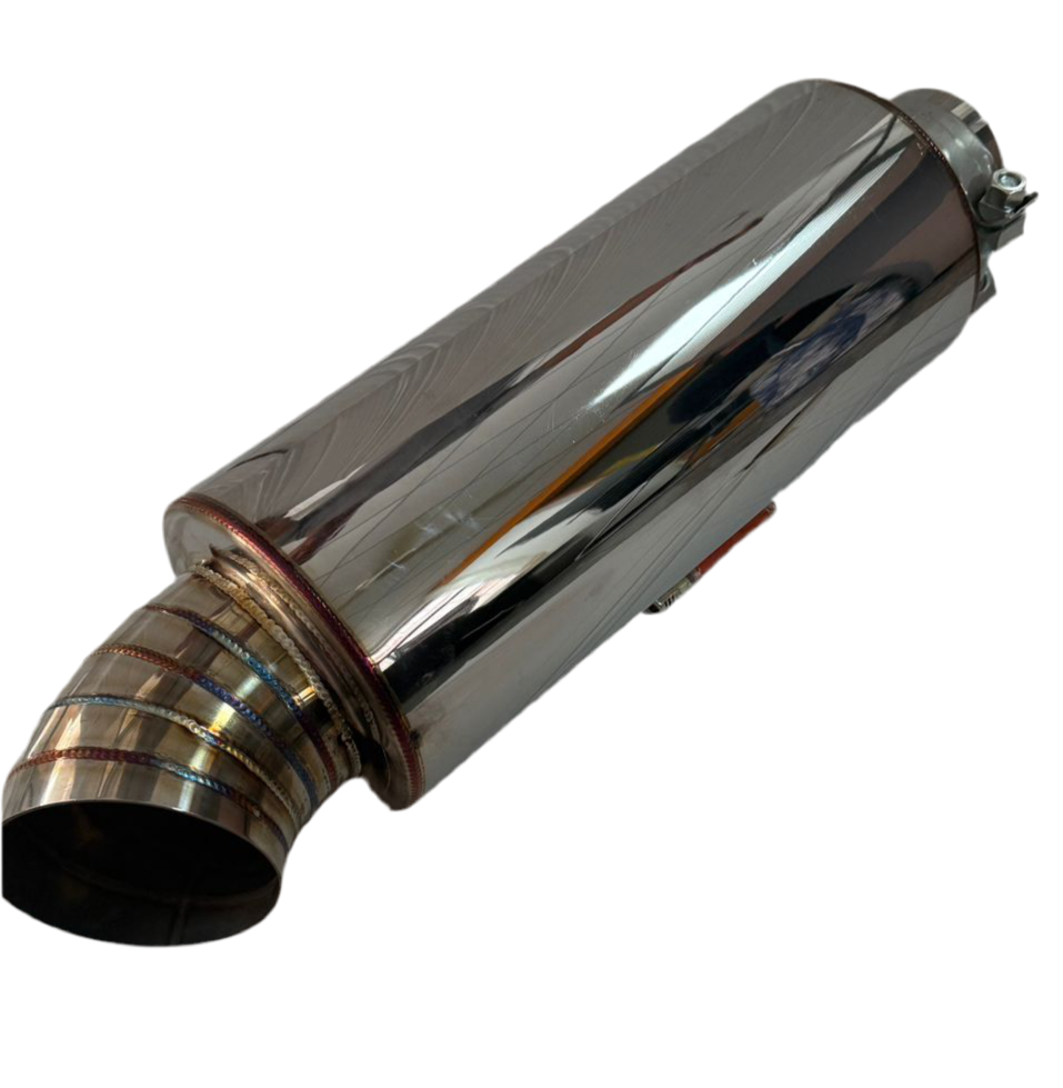 SPDZ1 LTR High-Performance Race Muffler - 3" Inlet, 4” Outlet - Korvel
