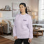 Awareness Never Goes Out of Style Embroidered Crewneck - Light Purple