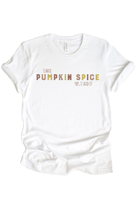 I Hate Pumpkin Spice Baseball Batting Tee
