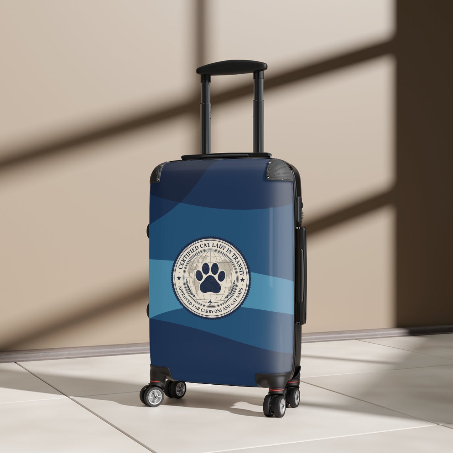 Valise rigide Certifiée Amoureuse des Chats en Transit