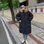 Mid-Length Plus-Size Down Padded Jacket for Women