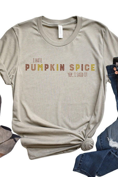 I Hate Pumpkin Spice Baseball Batting Tee