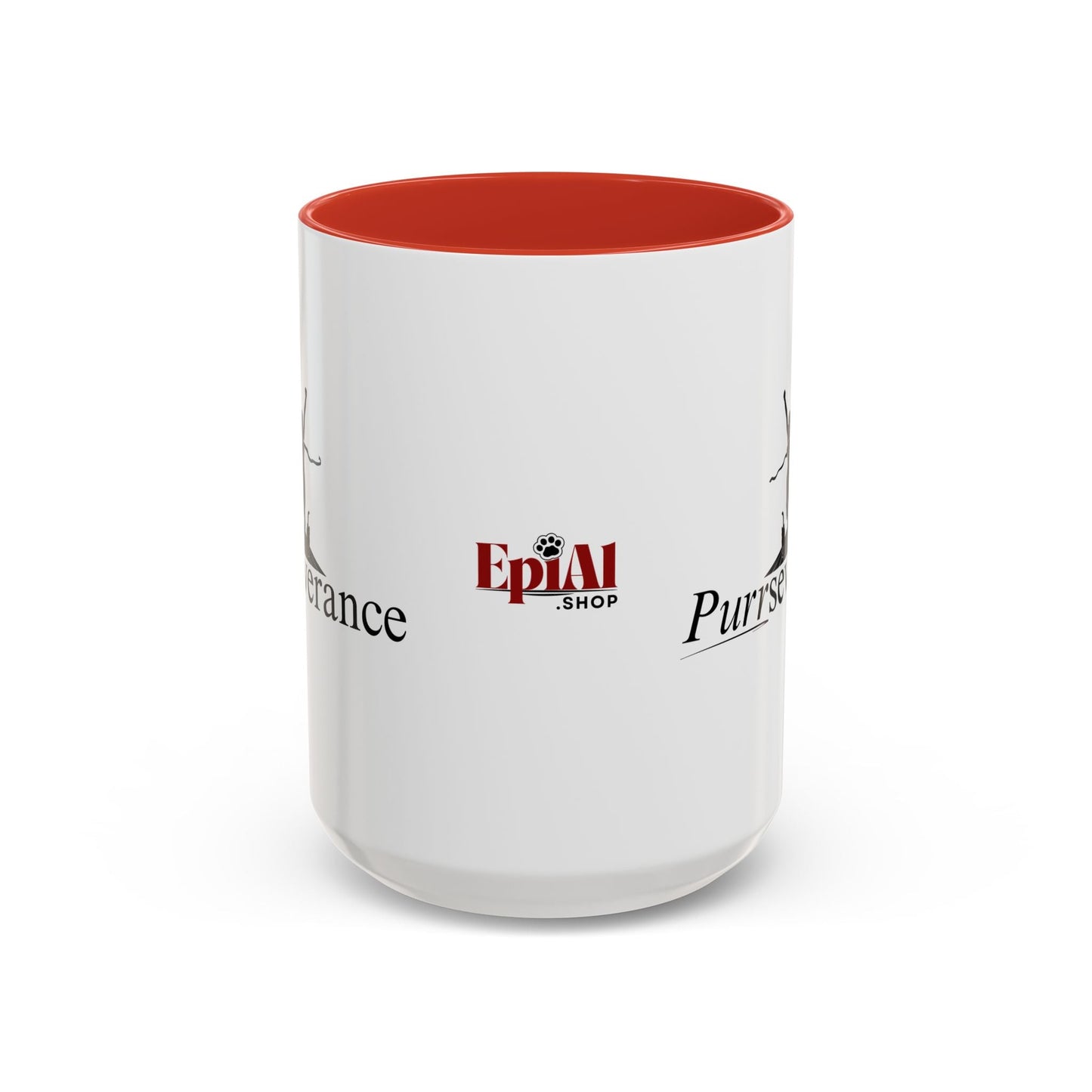 Purrseverance Accent Coffee Mug - Stylish & Functional