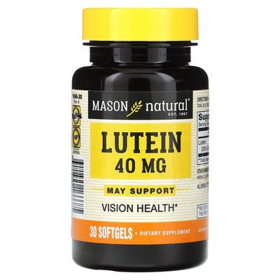 Mason Natural® Lutein Ultra Strength – 30 Softgels
