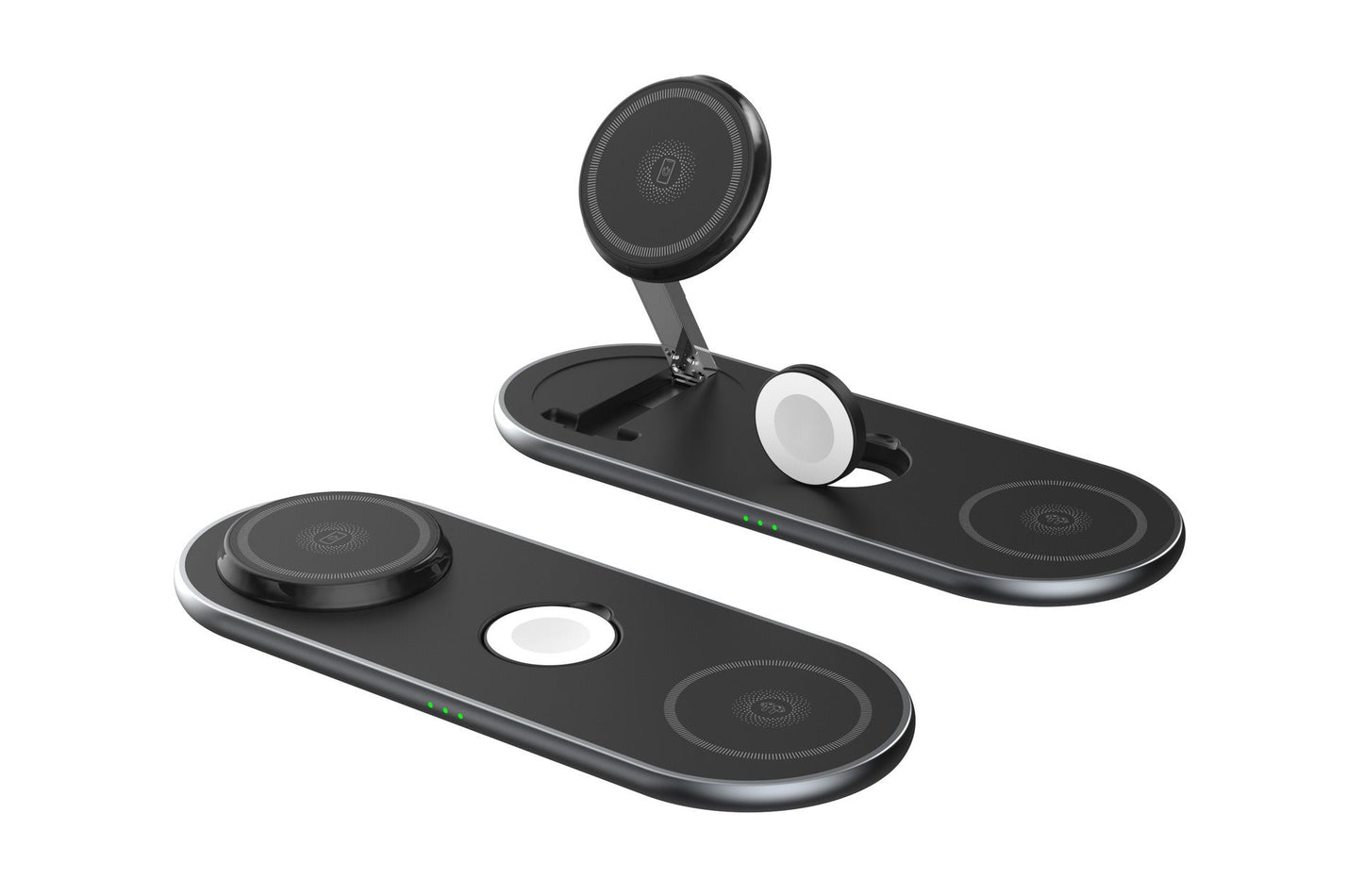 Foldable wireless convenient 3-in-1 magnetic wireless fast charging suitable for Apple 3-in-1 wireless charging - Korvel
