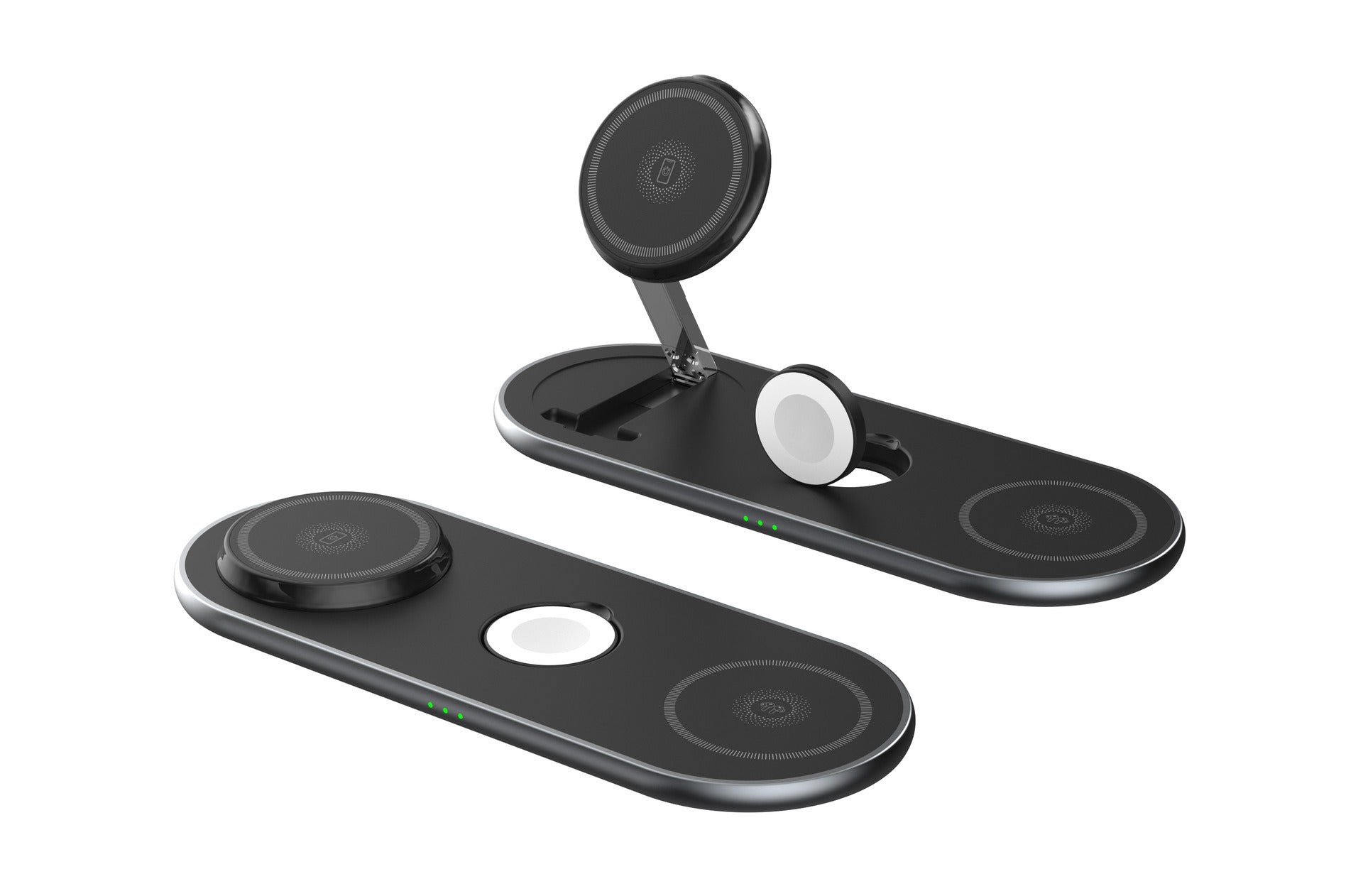 Foldable wireless convenient 3-in-1 magnetic wireless fast charging suitable for Apple 3-in-1 wireless charging - Korvel