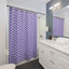 Purple Ribbon Epilepsy Awareness Shower Curtain