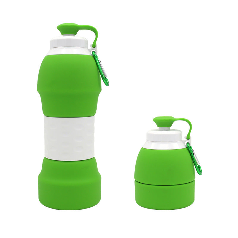 Silicone Folding Water Bottle - Portable & Space-Saving