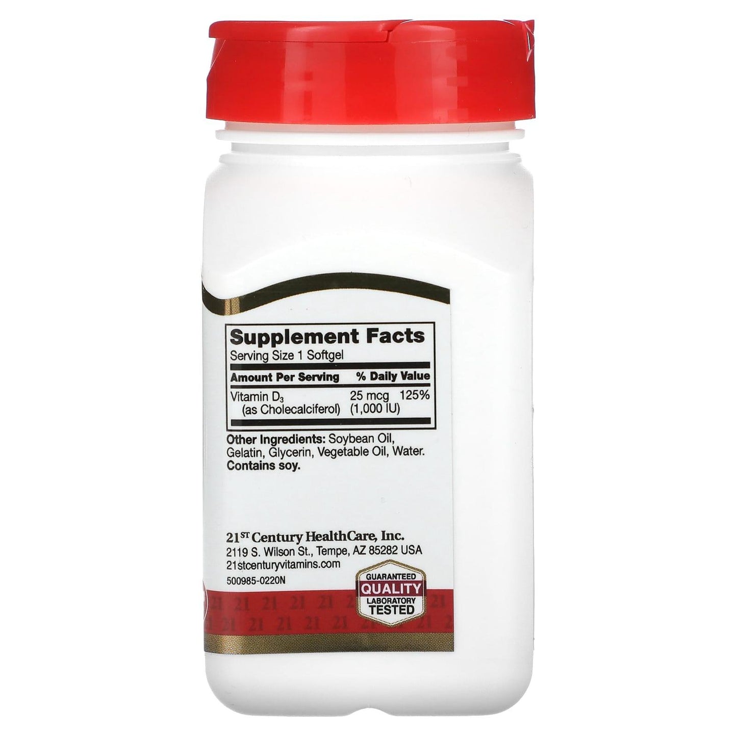 21st Century Vitamin D3 1000 IU - 250 Count