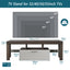 Modern Brown and White TV Stand with Quick Assembly