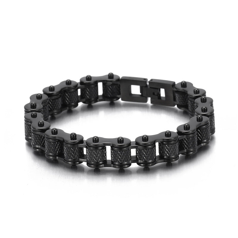 Bicycle Bracelet Titanium Steel Personalized Men's Motorcycle Chain Accessories - Korvel