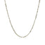 Collier en chaîne scintillante en argent sterling plaqué rhodium