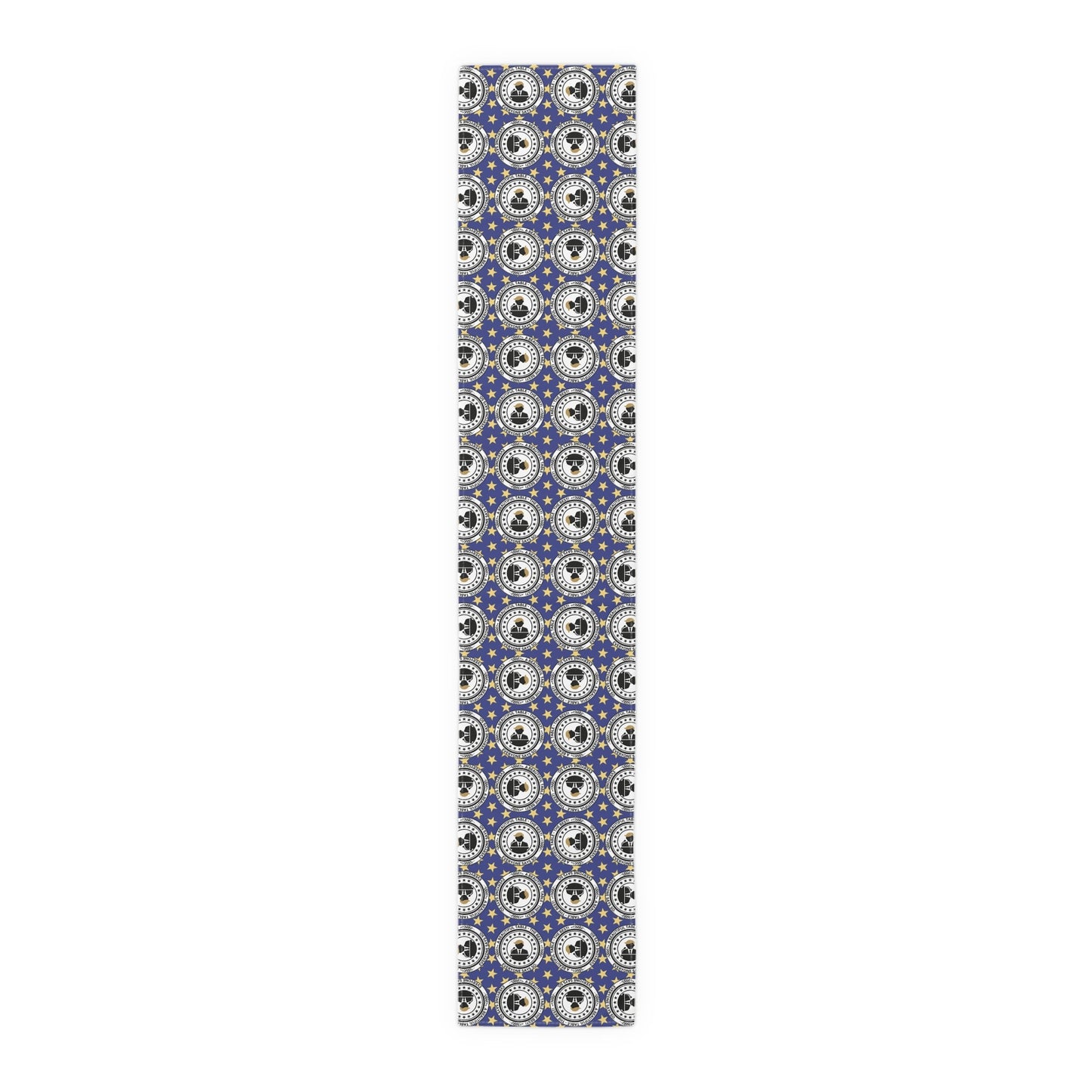 Elegant Faux Seal Pattern Table Runner