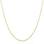 Collier Omega Rond Motif Fin en Or Jaune 14k