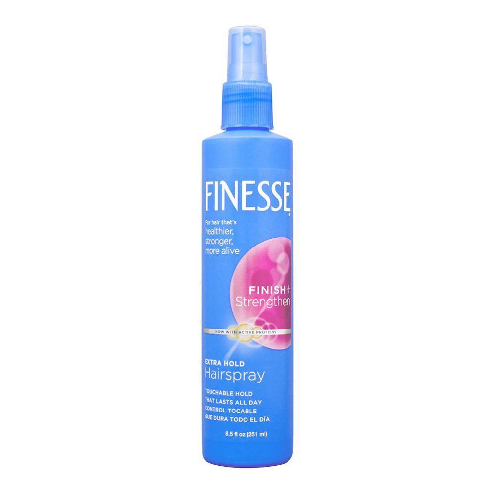 Finesse Finish + Strengthen Spray para el Cabello de Fijación Extra Fuerte, 8.5 Oz