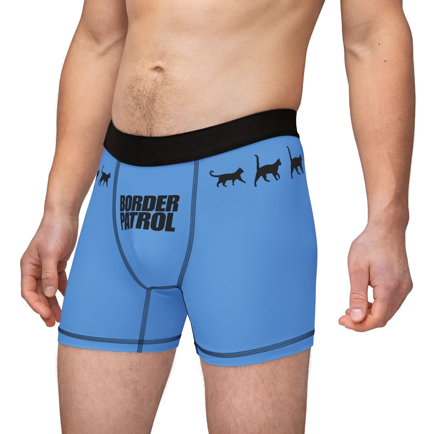 Border Patrol Cat Boxer Briefs – Men's Stretch Underwear
