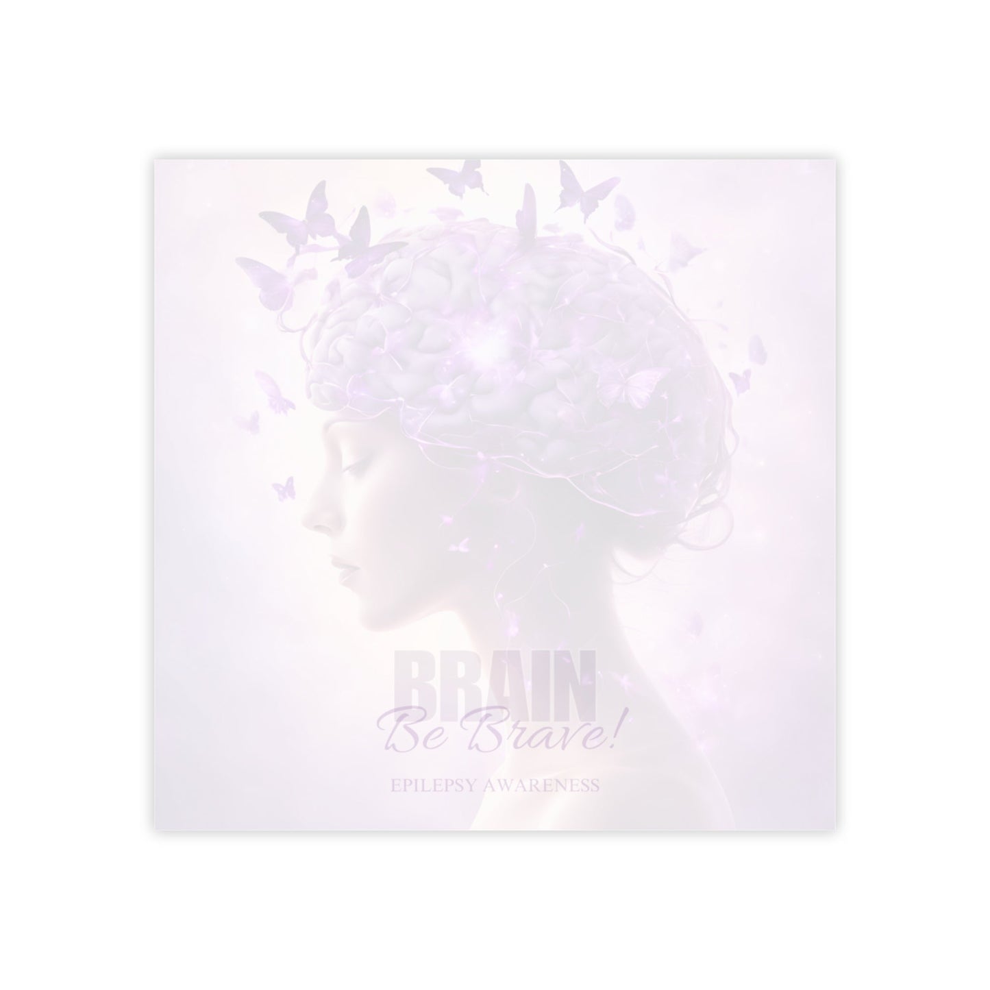 Beautiful Brain Epilepsy Awareness Sticky Note Pads
