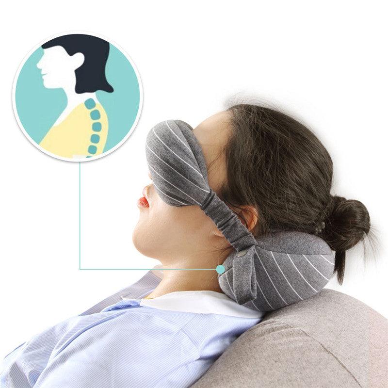Two-in-One Multi-Function Eye Mask and Travel Pillow