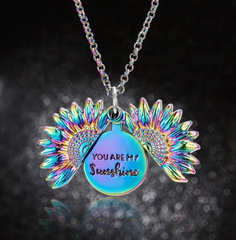 Collar de Letras Dobles Girasol