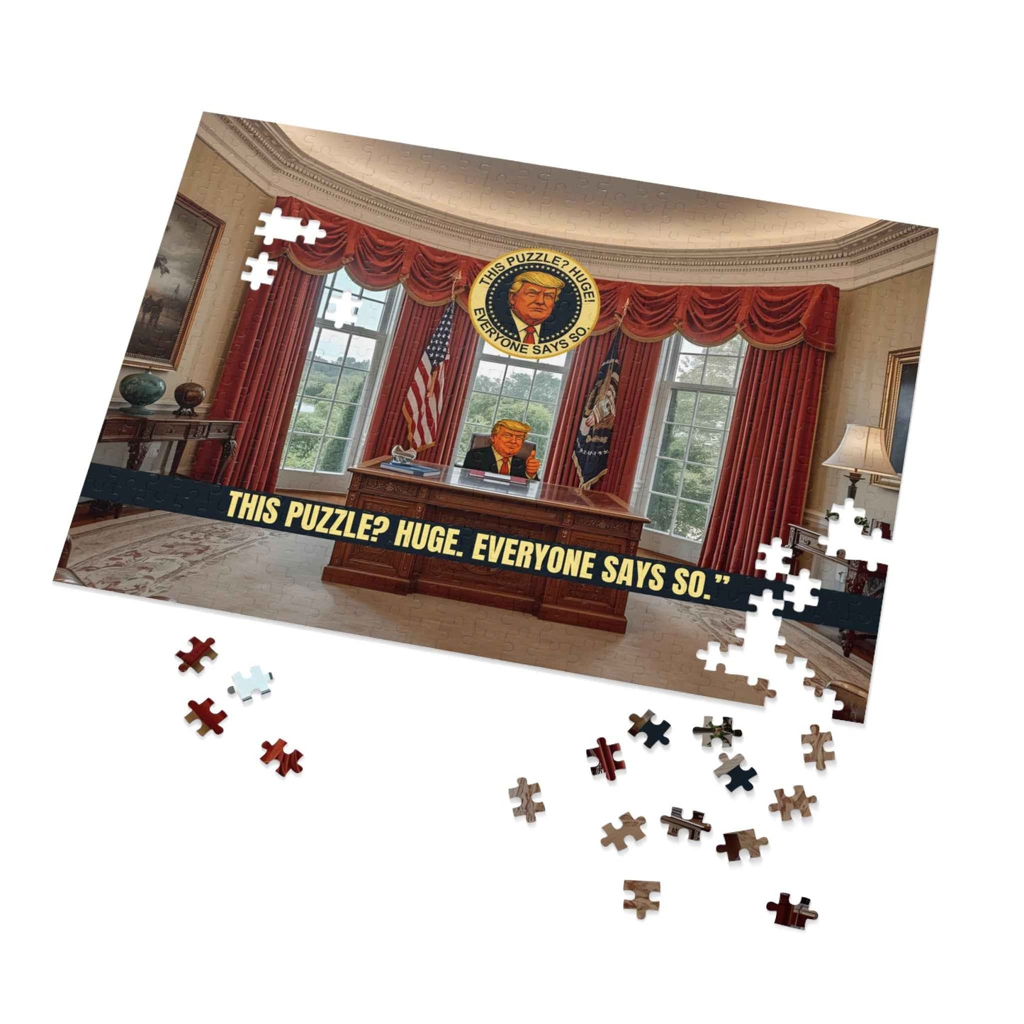 ¿Este rompecabezas? Gigante. Rompecabezas de parodia política