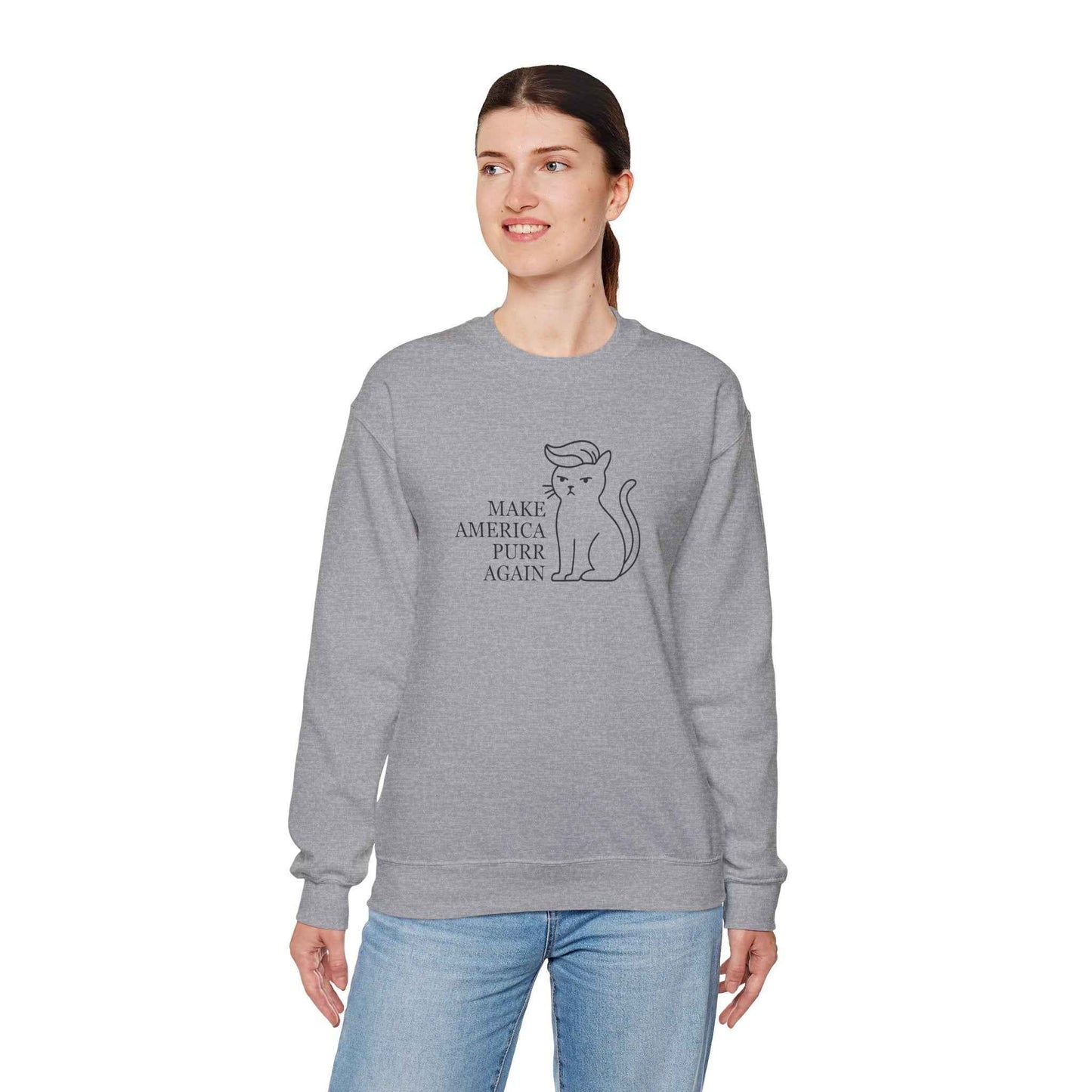 Rendre l'Amérique Purr à Nouveau Sweatshirt Parodique de Chat