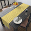 Golden Purr Cat Table Runner – Minimalist Line Art Design