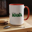 Christmas Cat Mama Accent Coffee Mug - 11oz & 15oz
