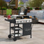 2+2 multifunctional gas barbecue grill and covered grill combination for outdoor cooking - barbecue, barbecue, pizza. - Korvel