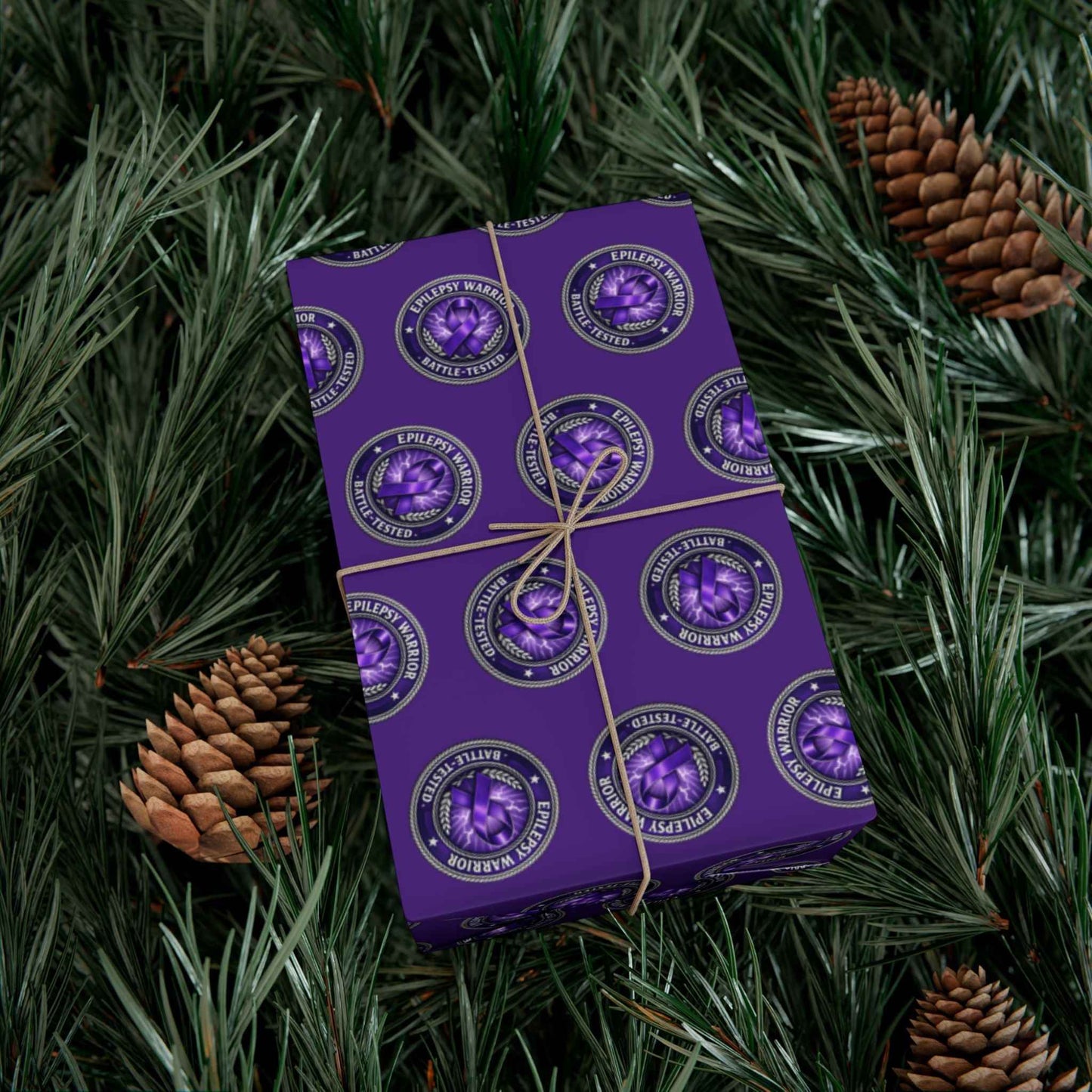 Epilepsy Warrior Gift Wrap - Purple Awareness Paper