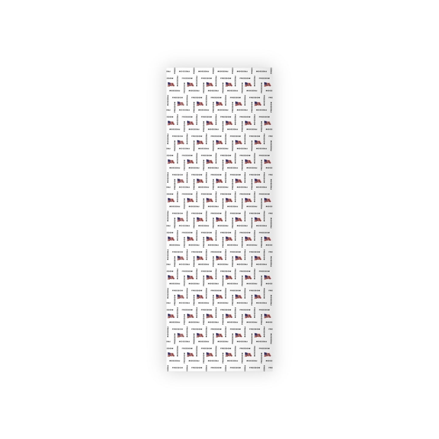 Black & White Freedom Gift Wrap – Patriotic Design