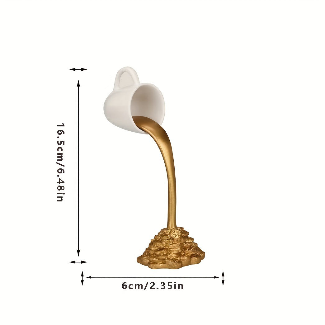 Decorative ornament floating coffee cup resin ornament home ornament floating coffee cup ornament - Korvel