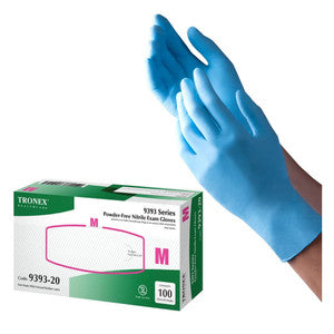 Tronex Nitrile Powder Free Gloves - Small, 100 Count