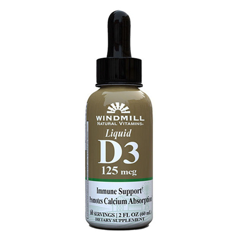 Windmill Health Vitamina D-3 125 Mcg Líquido