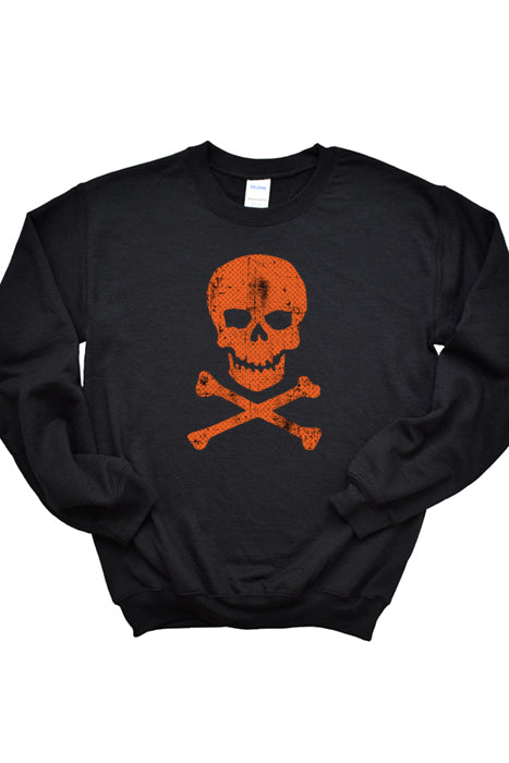 Swiss Dot Skull Sweatshirt