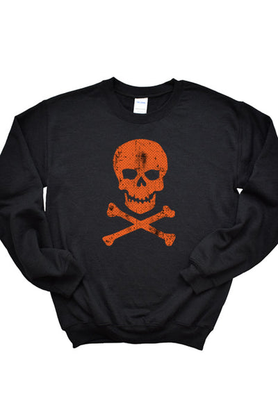 Swiss Dot Skull Sweatshirt