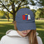 Gorra Unisex Tendencia Distressed USA