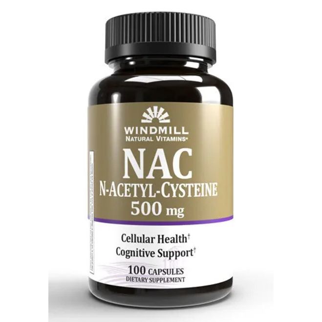 Windmill Vitamins® NAC - 500mg (100 Cápsulas)