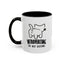 Introvertido. No molestar. Taza de café de gato en dos tonos