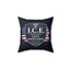 I.C.E. Institute of Cozy Excellence Throw Pillow